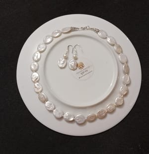 White Coin Pearl Necklace_img_1