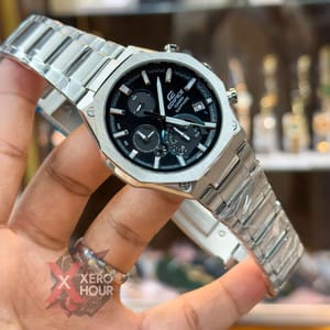 Edifice Master Grade || Japan Movement | Chain Style | SIlverBlack Dial | Slim Series_img_4