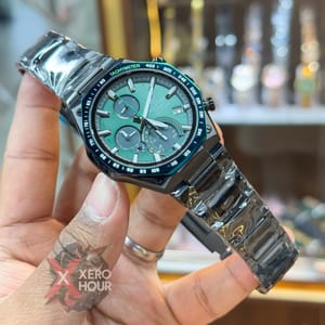 Edifice Master Grade || Japan Movement | Chain Style | Black Green Slim Sereis_img_0