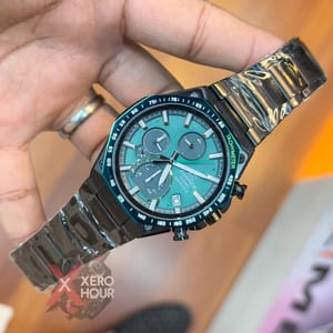 Edifice Master Grade || Japan Movement | Chain Style | Black Green Slim Sereis_img_1