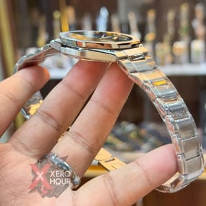 Edifice Master Grade || Japan Movement | Chain Style | Full Silver Black with Blue accent_img_3