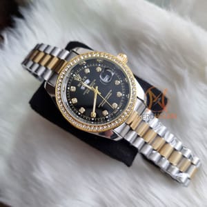 Rolex Day Date || Dual Tone || Stone Black || AA+ Grade_img_2