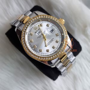 Rolex Day Date || Dual Tone || Stone White || AA+ Grade_img_1