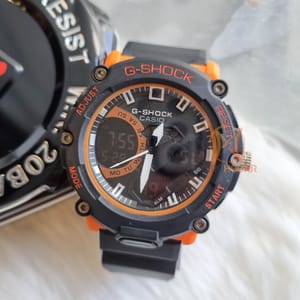 G shock || Digital & Analog Dial | Black & Orange_img_0