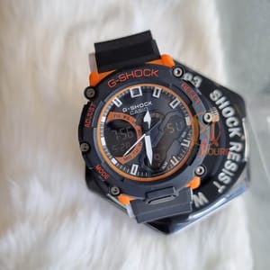 G shock || Digital & Analog Dial | Black & Orange_img_1