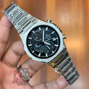 Edifice Master Grade || Japan Movement | Chain Style | SIlverBlack Dial | Slim Series_img_2