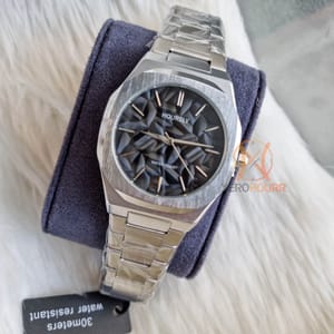 Hoursly Silver Graphic | Black Dial_img_0