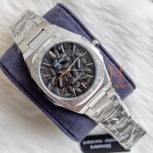 Hoursly Silver Graphic | Black Dial_img_1