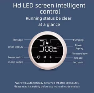 Electric Breast Pump for Hands Release Milk Suction Machine Backflow Resistance Automatic Breast Pump Low Noise 2 Modes_img_6