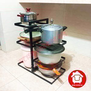 স্পেস সেভিং শক্তিশালী ফোল্ডিং কিচেন সেলফ