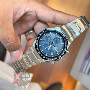 Edifice Master Grade || Japan Movement | Chain Style | Silver with Blue Bezel Blue Dial_img_0