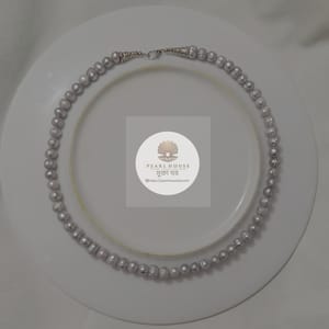 Ash colour Pearl Necklace_img_2