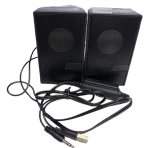 D7 Multimedia Wired Mini USB Speaker For Computer - Black_img_4