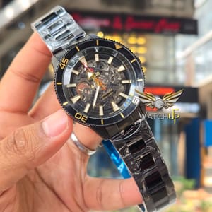 Rado Captain Cool | Semi AAA Grade | Automatic Movement | Black with Sunflower Gold_img_2