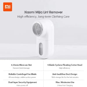 Xiaomi Mijia Lint Remover Trimmer 0.35mm Micro Arc Knife Net 5-leaf Cyclone Cutter_img_7