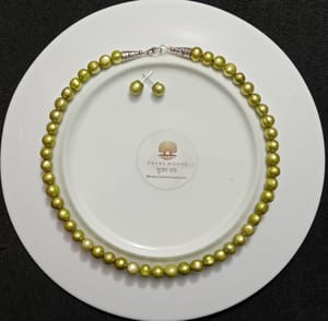 Exclusive Olive Colour  Pearl Necklace_img_0