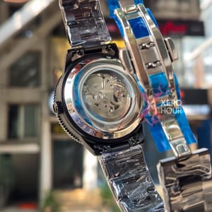 Rado Captain Cool | Semi AAA Grade | Automatic Movement | Silver with Blue Bezel_img_1