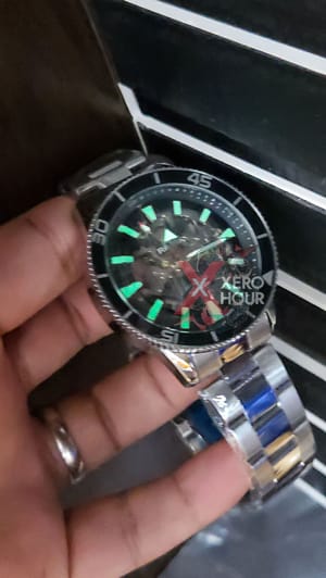 Rado Captain Cool | Semi AAA Grade | Automatic Movement | Silver with Blue Bezel_img_4