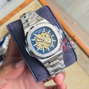 Patek Philippe | SS Body | Automatic Movement | Silver with blue dial_img_4