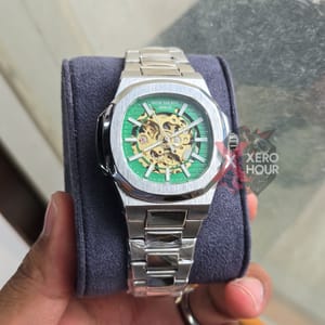 Patek Philippe | SS Body | Automatic Movement | Silver with green Dial_img_1