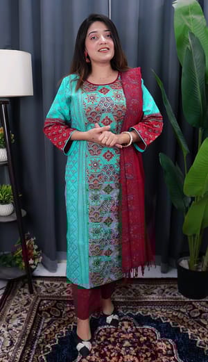 প্রিমিয়াম আড়ং কটন থ্রিপিস