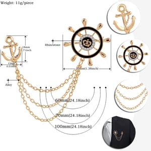 Rudder Brooch  ( Coat Pin)_img_1