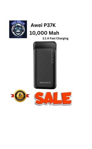 Awei P37K 10000mAh 2.1A Fast Charging Power Bank
