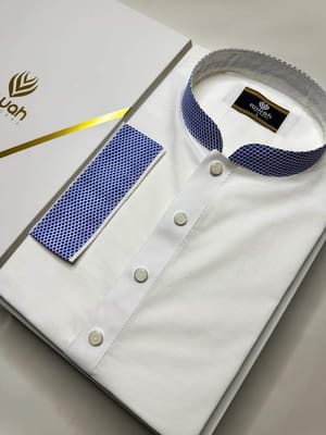 Majestic White with Blue Detailing Panjabi_img_0