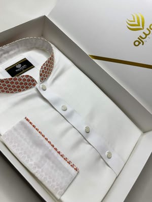 Elegant White with Warm Accents Panjabi_img_2