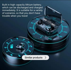 M10 TWS LED Digital Display BT 5.3 Earbud Sports Music True Game Wireless Earphones_img_3