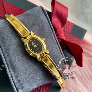 Titan || Gold Style || Bracelet Style || Premium || Black Dial_img_1