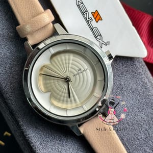 Xenlex || Leather Belt || Cream Color || Flower Edition_img_1