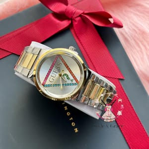 Guess Brand || Multi Color Stone || Dual Tone_img_3