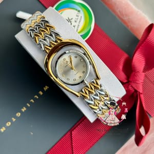 DW || Unique shape watch || SS Body Silver Bronze_img_3