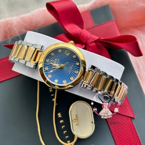 Omega || Wave Blue || Dual Tone || Gold Silver_img_0