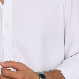 Luxury & Comfort with the Ajwah PREMIUM Classic White Men's Shirt_img_2
