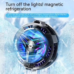SL10 Mobile Phone Cooling Semiconductor Radiator Magnetic Mobile Phone Cooling Fan Gaming Cooler Temperature Display_img_4