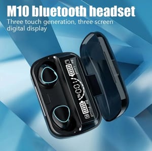 M10 TWS LED Digital Display BT 5.3 Earbud Sports Music True Game Wireless Earphones_img_0