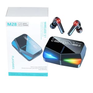 M28 Wireless Bluetooth In ear Earbuds with Touch Control and Dual LED Charging Display_img_0