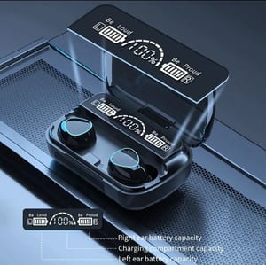 M10 TWS LED Digital Display BT 5.3 Earbud Sports Music True Game Wireless Earphones_img_2