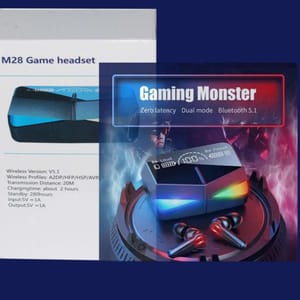 M28 Wireless Bluetooth In ear Earbuds with Touch Control and Dual LED Charging Display_img_1