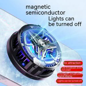 SL10 Mobile Phone Cooling Semiconductor Radiator Magnetic Mobile Phone Cooling Fan Gaming Cooler Temperature Display_img_2
