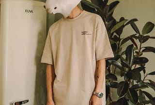 Beige oversized t-shirt
