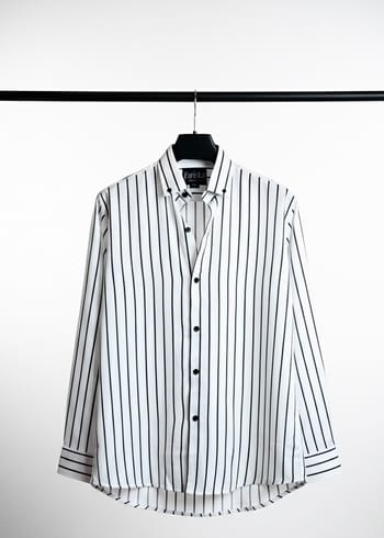 White And Black Stripe Shirt