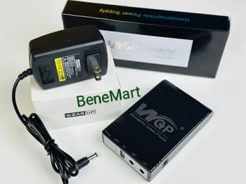 2024 NEW Model! WGP mini UPS 5/9/12V (10400mAh) + GearUP 12V/3A Adapter