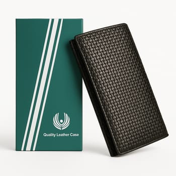 Premium Woven Leather Wallet
