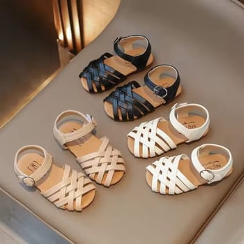 Kids Summer Beach Leather Sandals for your baby's smile