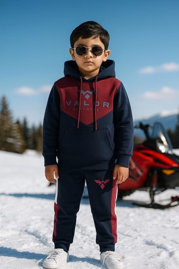 Kids Hoddie Set V Contrast