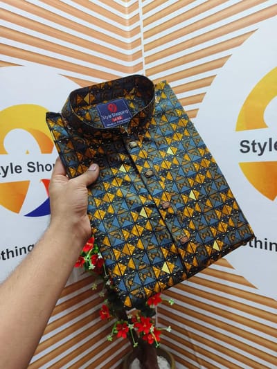 Cotton Print Panjabi - Image 2