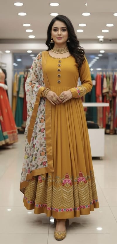 Jorjet Embroidery Party Dress - Image 3